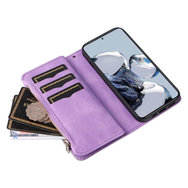 KT multifunktionsserie-5 til Xiaomi 12T/12T Pro telefontaske - lilla Purple