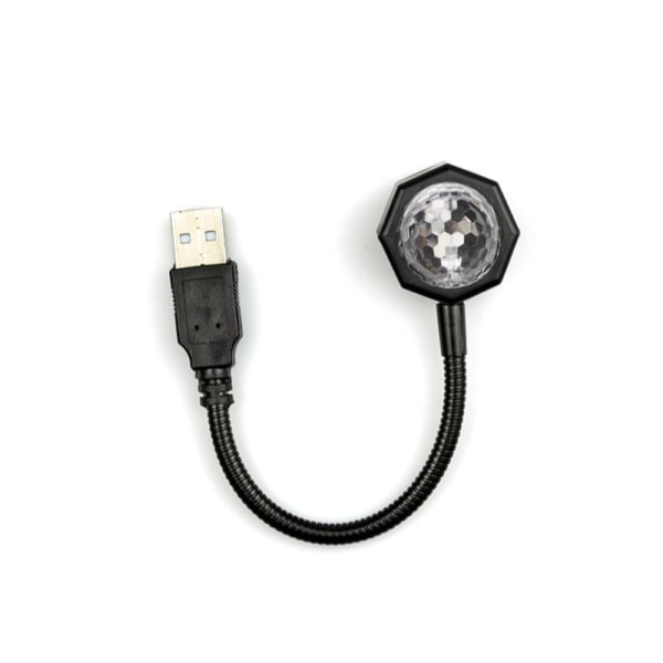USB Lampa bil sovrum tak Projektor DiskoKula Romantisk Dekor multifärg