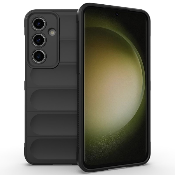 Til Samsung Galaxy S24 FE Blød TPU Stødsikkert Telefoncover - Sort Black