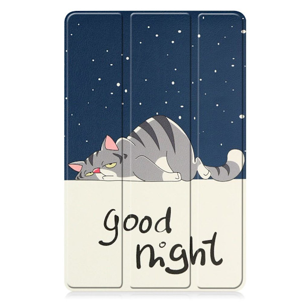 Nokia T21 Trifold Stand Sleep Wake Tablet Cover Case - Cat Multicolor