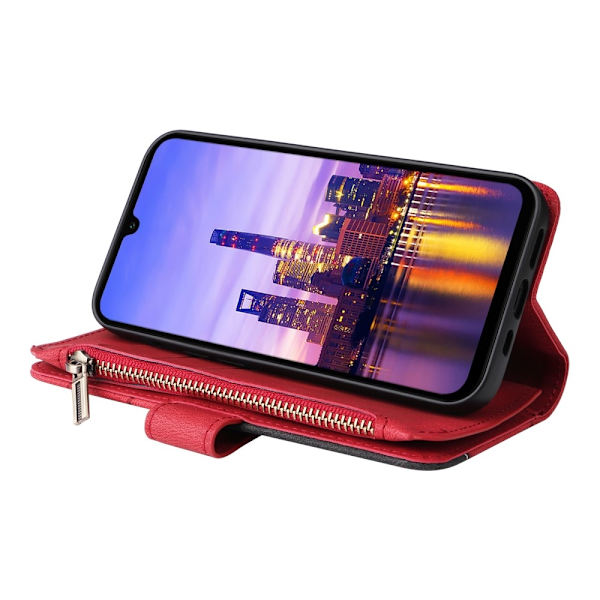 KT multifunktions - serie - 5 til Samsung Galaxy A16 telefonetui Red