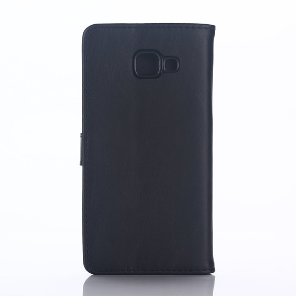Crazy Horse Lompakkokotelo Samsung Galaxy A3 SM-A310F (2016) - musta Black