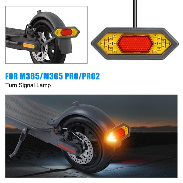 Til Xiaomi M365 Baglygte Blinklys LED Scooter Baglygte Red