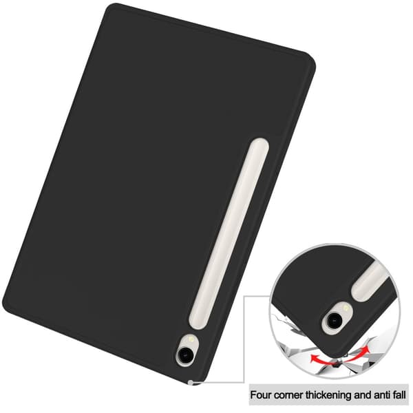 Slim Fit suojakuori Samsung Galaxy Tab S9:lle Sleep - Wake Up Black