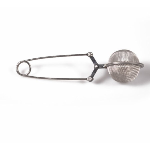 Stainless Steel Snap Mesh Tea Ball Infuser Filter Silver