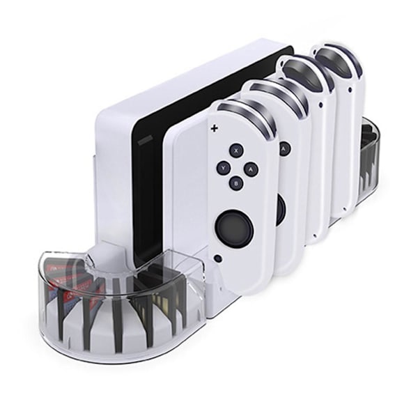 Kompatibel med Nintendo Switch Switch OLED-opladningsstativ Opladningsdock-holder White