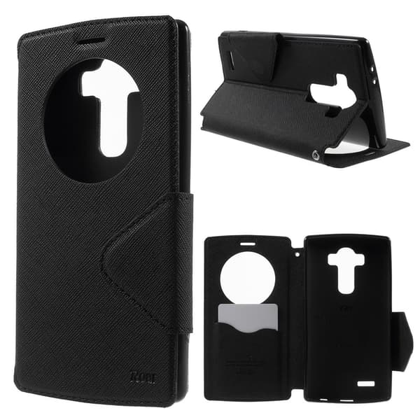 ROAR KOREA Diary View Window suojakuori - LG G4 Black