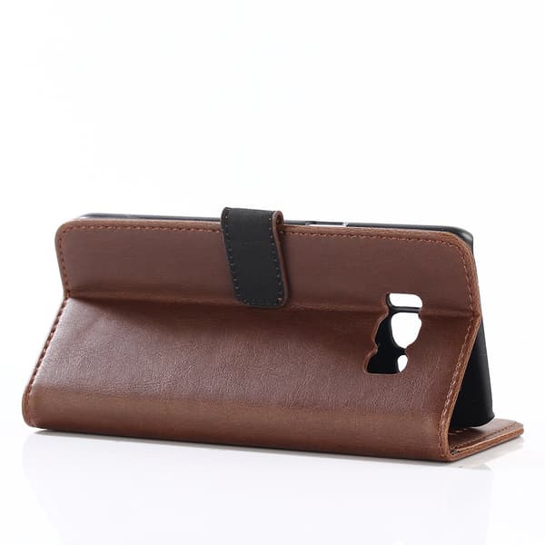 Samsung Galaxy S8 Plus Stilig Lommebok - cover Mørkebrun Brown