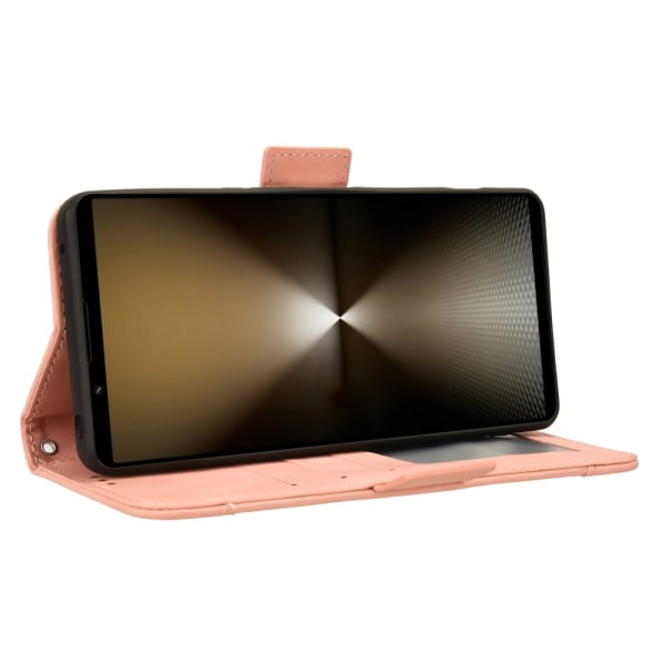 Wallet Stand Flip-telefonetui til Xperia 1 VI - Pink Pink