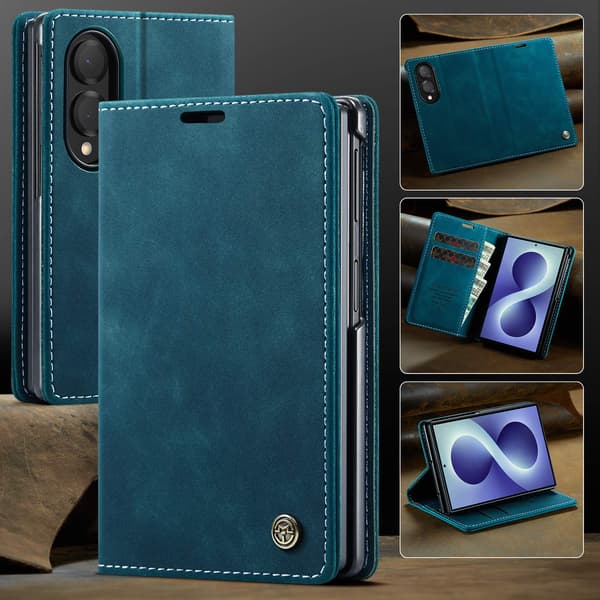 CASEME Telefonpungcover med støtteben til Samsung Galaxy Z Fold8 Blue