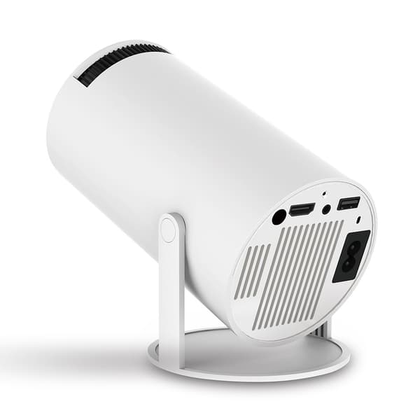 PRO-projektor Android 11.0 2.4G / 5G WiFi 6 Bluetooth 5.0 1280*720P Hjemmekino White