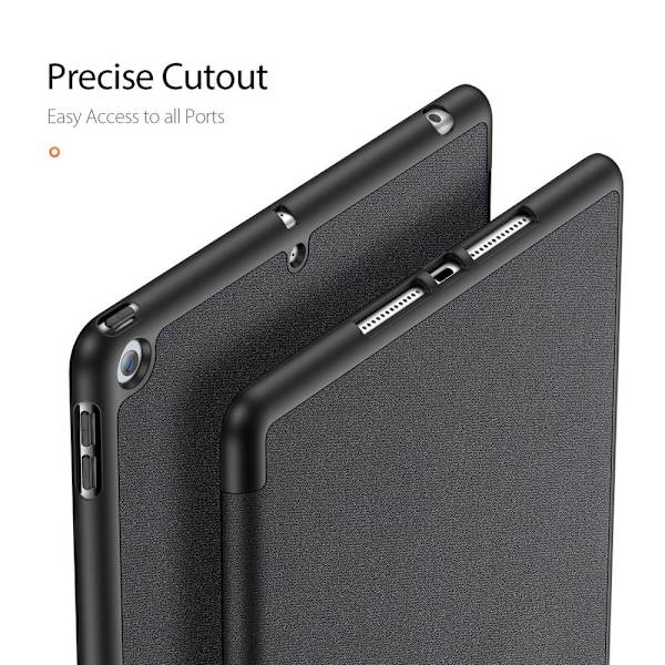 DUX DUCIS Domo Apple iPad 10.2 2021/2020/2019 Kolminkertainen jalusta Musta Black
