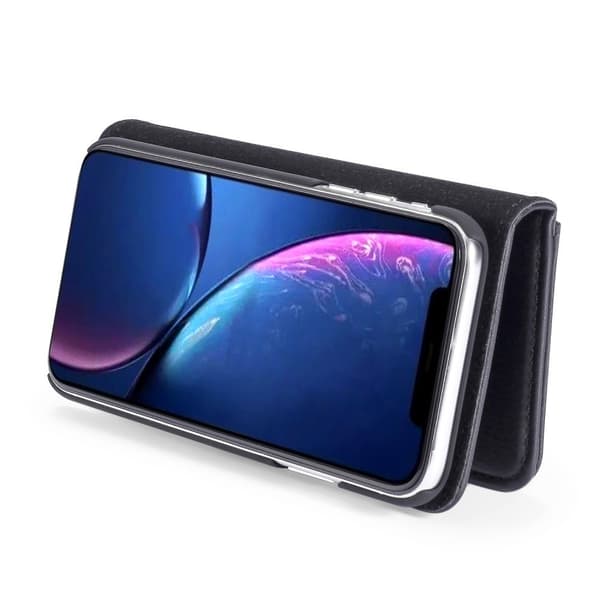 DG.MING iPhone 11 tyylikäs lompakkokotelo - musta Black