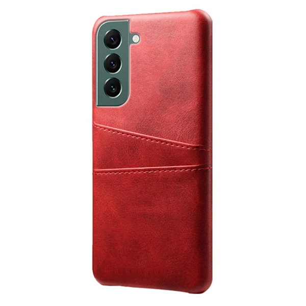 Til Samsung Galaxy S24 KSQ PU-læderbelagt skal hårdt etui Red