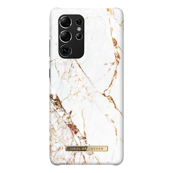 iDeal Of Sweden Samsung Galaxy S22+ Case - Carrara Gold White