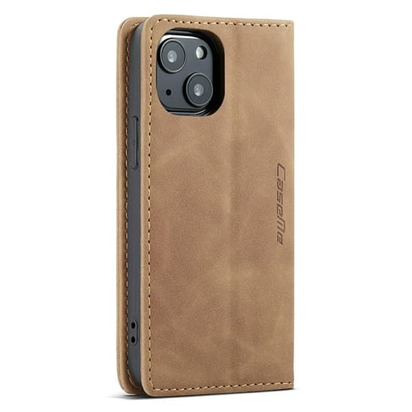 CASEME Retro Lommebok Etui for iPhone 13 - Brun Brown