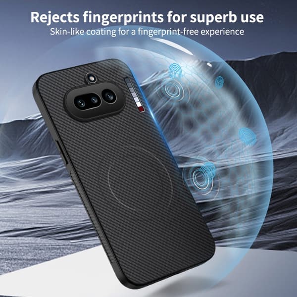WANLONFENG Mobildeksel med Skjermbeskyttere for Nothing Phone (4a) Black