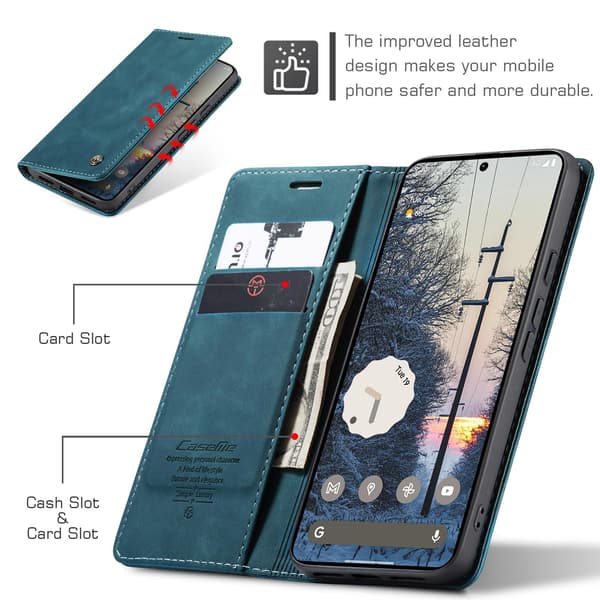 CASEME Pungcover med Stander til Google Pixel 11 Pro XL Blue