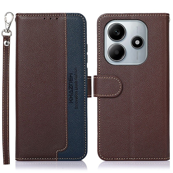 KHAZNEH Wallet case for Xiaomi Redmi Note 14 4G Brown