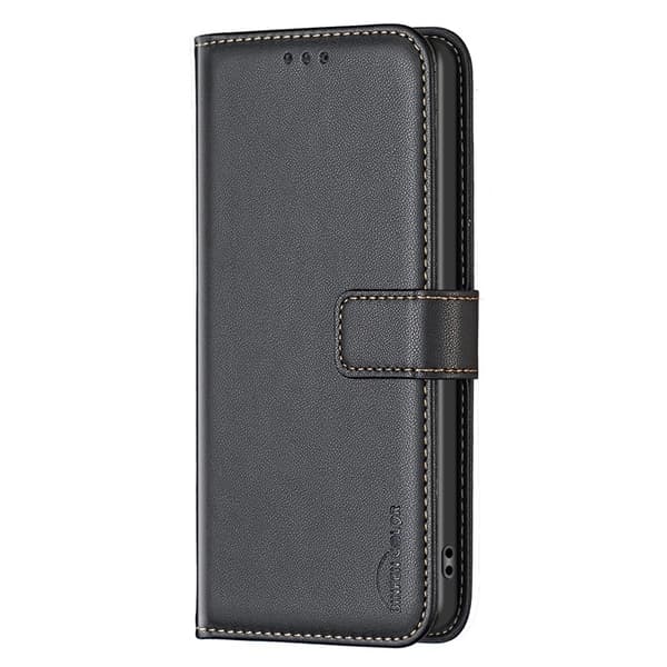BINFEN COLOR BF17 Til Motorola Edge 60 Pro 5G Etui Pung Folio Flip Cover Black