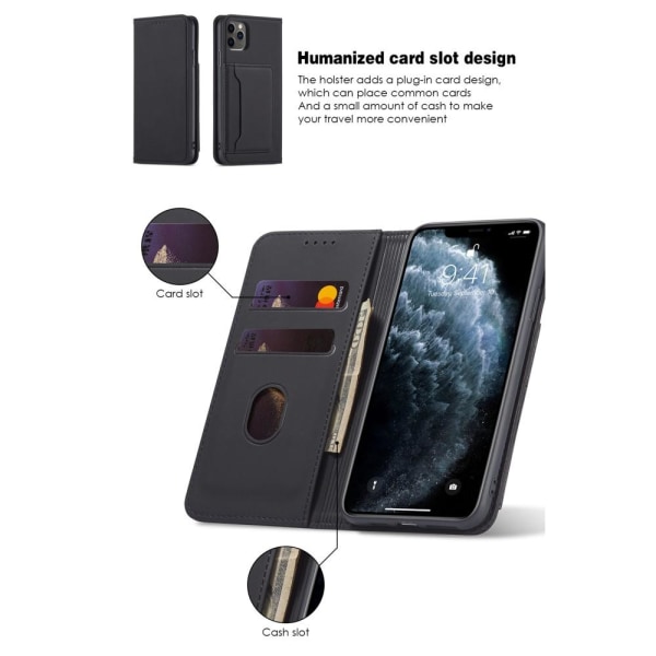 Flydende silikone Touch tegnebog til iPhone 12/12 Pro Black