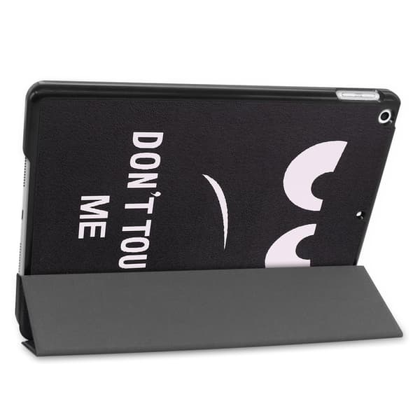 Apple iPad 10.2 Trippeldeksel med smal passform - Don't Touch Me Black