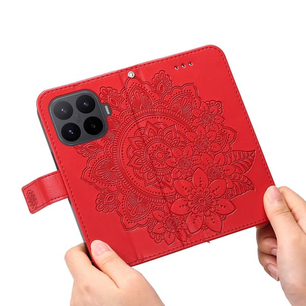 Til Xiaomi 17T Lommebokdeksel Mandala Red