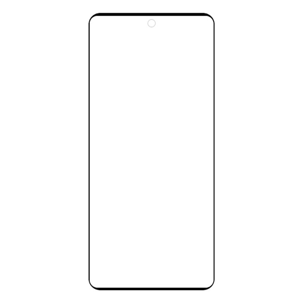 Til Motorola Moto G85 5G Skærmbeskytter med Silketryk Transparent