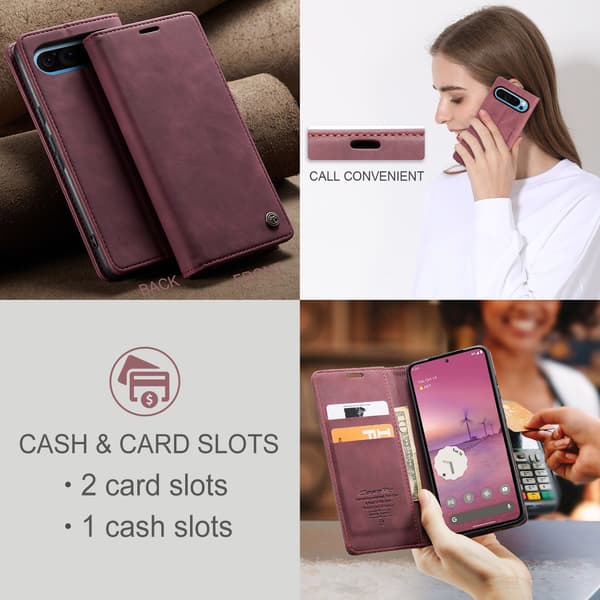 CASEME Google Pixel 10 Pro XL Kotelo Teline Puhelinkotelo Red
