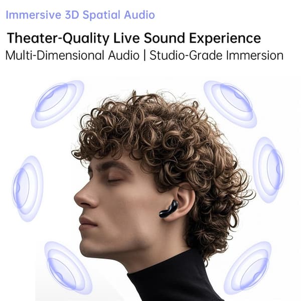 Pulsar Bluetooth-headset dynamiske driver-øretelefoner med 4 mikrofoner – hvit White