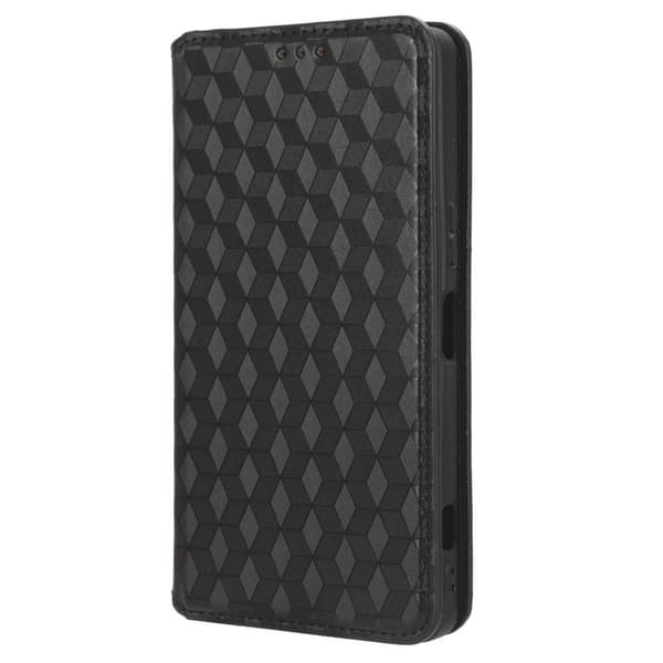 Lommebok - deksel Rhombus til Sony Xperia 1 V - Svart Black
