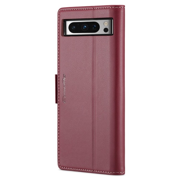 CASEME Retro Lommebok Etui for Pixel 8 Pro - Rød Red