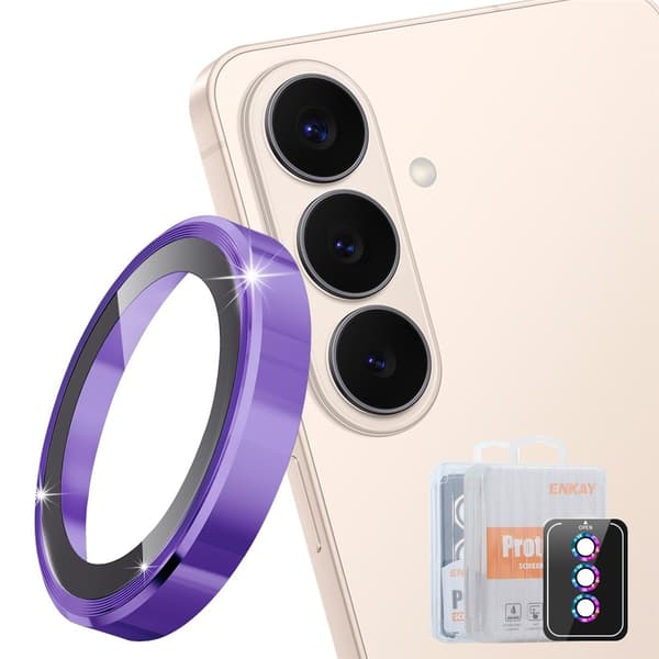 För Samsung Galaxy S26 Kameralinskydd Lila