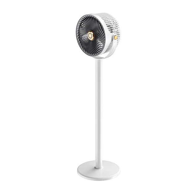 Ventilator, udtrækkelig, USB, skrivebord, gulv, justerbar højde, 5 hastigheder, stor luftstrøm White