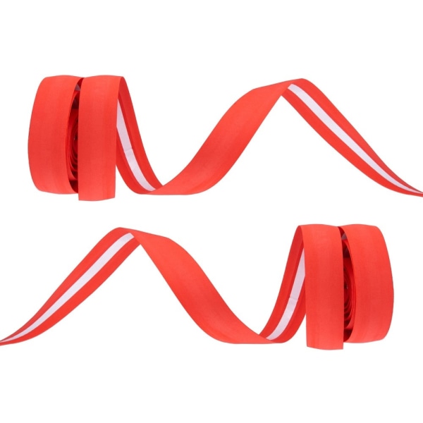 2 Ruller Sykkelstyre Anti-Skli Tape Wrap Strap - Rød Red