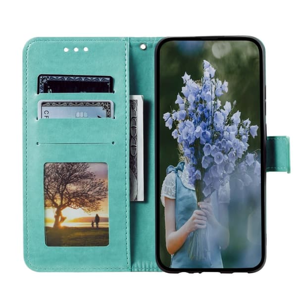 Till Samsung Galaxy A57 5G MTK Totem plånboksfodral Grön