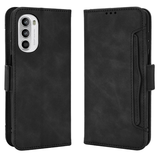 Wallet Stand Telefontaske til Motorola Moto G52 - Sort Black