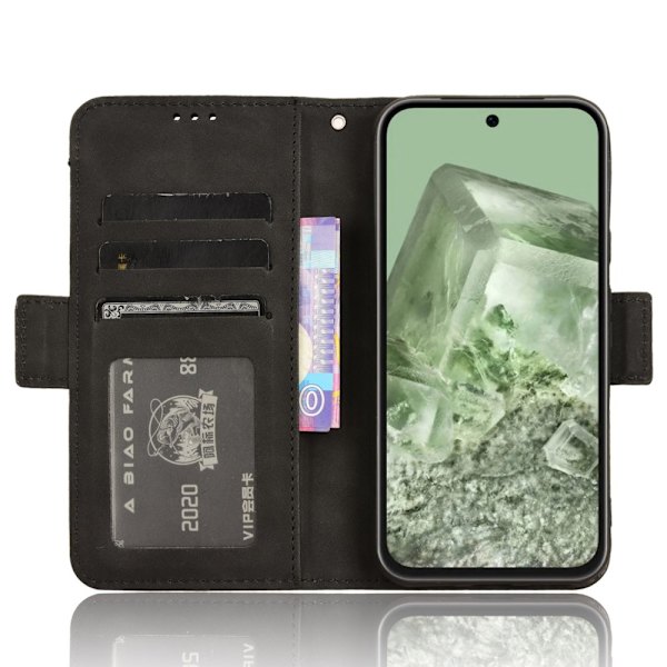 Google Pixel 8a Multiple Card Slots Telefontegnebog - Sort Black