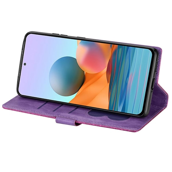 För Samsung Galaxy A56 5G Ställbart Glitterfodral med Dragkedjeficka - Purple Lila