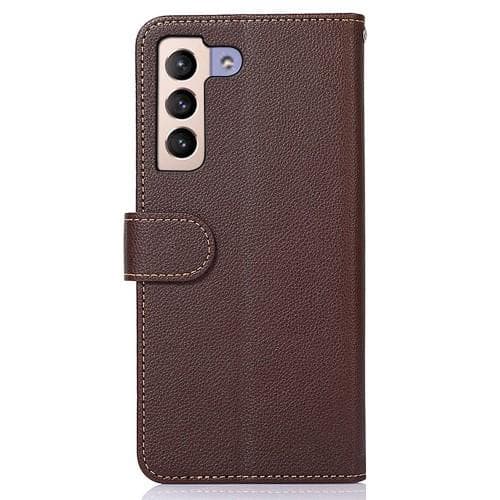 KHAZNEH Telefondæksel til Samsung Galaxy S23+ (Plus) - Brun/Blå Brown