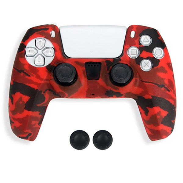 DATA FROG För Sony Playstation 5 Silikonskydd Spelkontrollskydd med 2 Rocker Caps multifärg