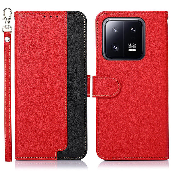 KHAZNEH Lommebok-etui for Xiaomi 14 - Rød/Svart Red