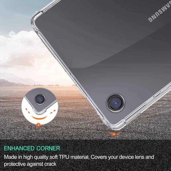 TPU-deksel + herdet glass for Samsung Galaxy Tab A9 Transparent