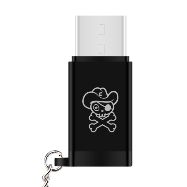Hat Prince USB-A till USB-C adapter Svart