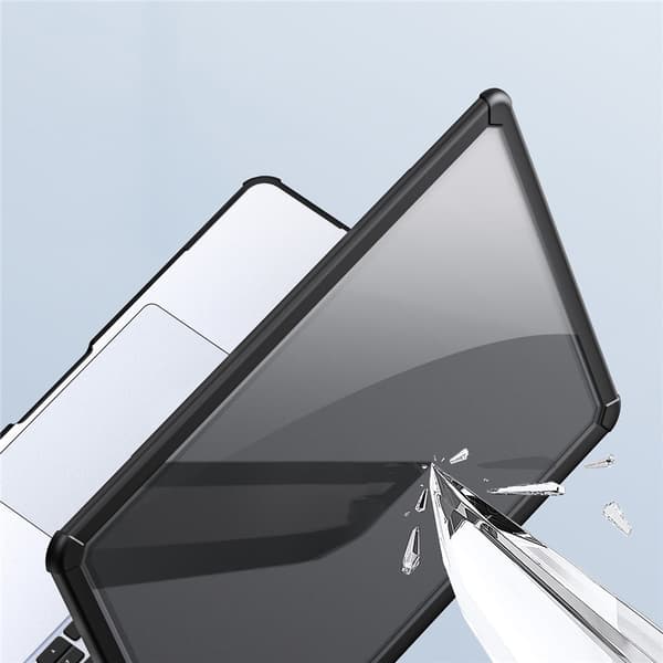 DUX DUCIS Etui til MacBook Air 13 tommer (2025) / (2024) / (2022) Ridsefast TPU+PC-skal - Sort Black