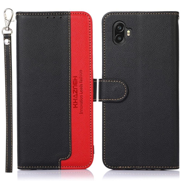 Samsung Galaxy Xcover 6 Pro RFID Blocking KHAZNEH Phone Cover  - Black/Red Black