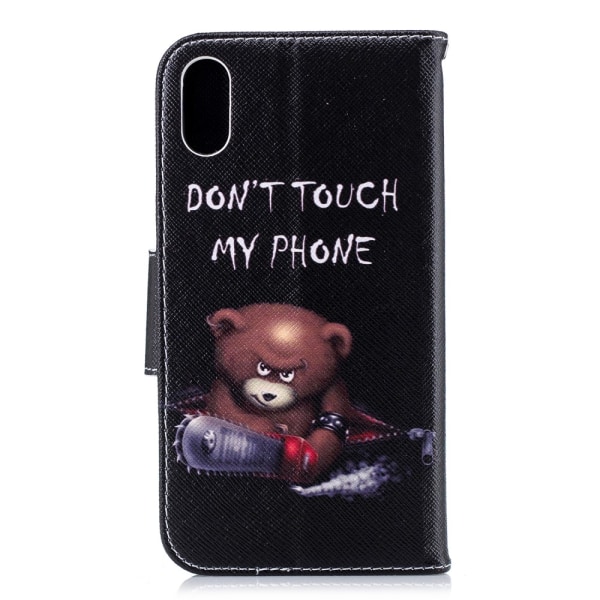 iPhone XR Plånboksfodral - Bear And Its Warnings