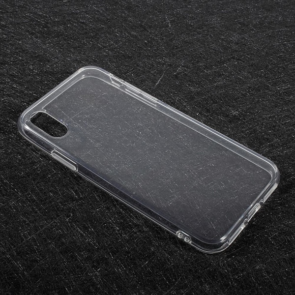 Gennemsigtig blød TPU-telefontaske til iPhone X / XS - Gennemsigtig Transparent