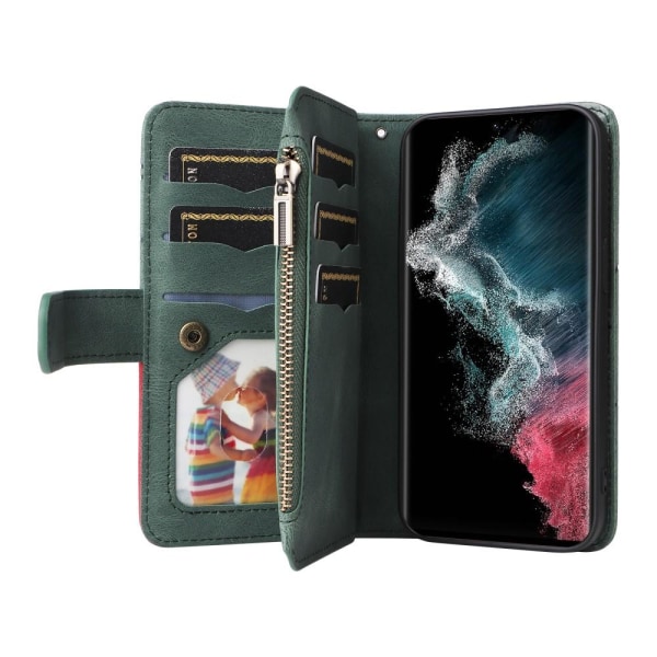 KS Plånboksfodral till Samsung Galaxy S22 Ultra - Grön Grön