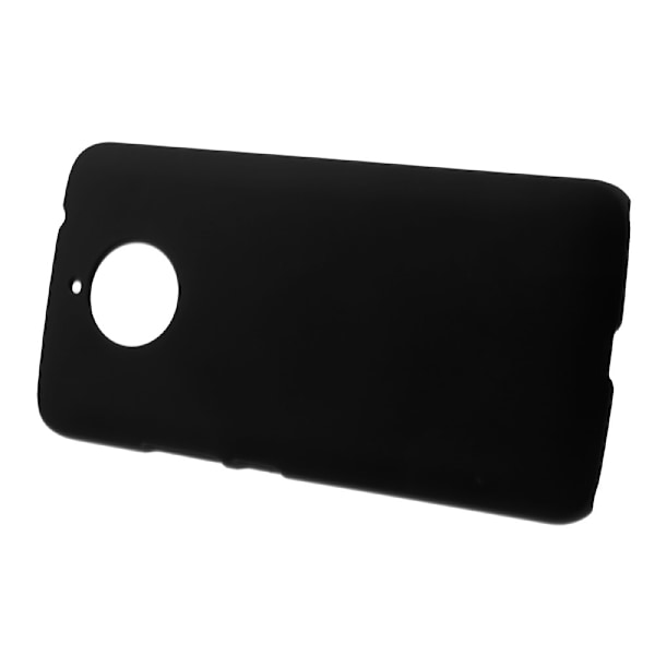 Rubberized Plastic Hard Case for Motorola Moto E4 Plus EU Version - Black Black